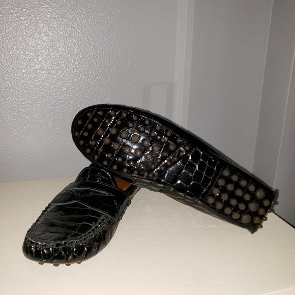 ❤️Cole-Haan❤️ black leather driving shoes - Picture 4 of 5